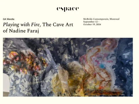 Nadine Faraj in Espace art actuel
