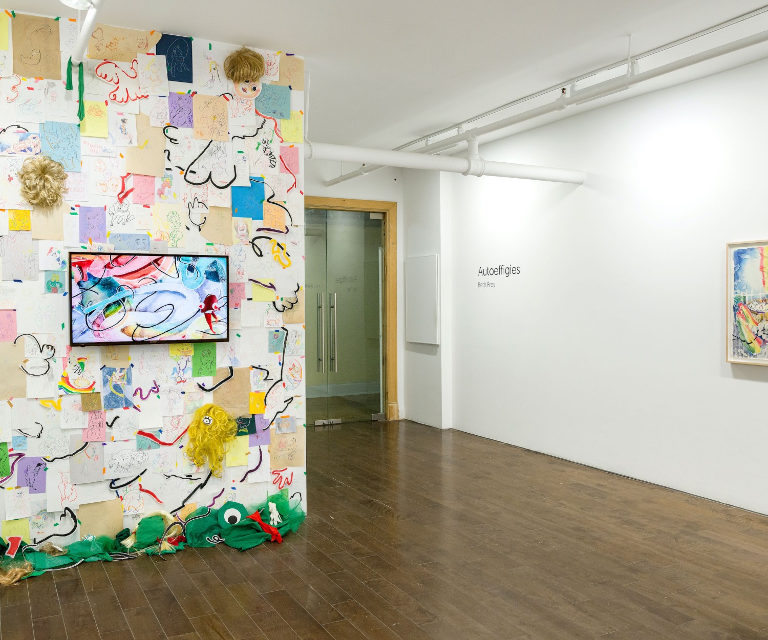 Exhibition View of Autoeffigies, by Beth Frey
