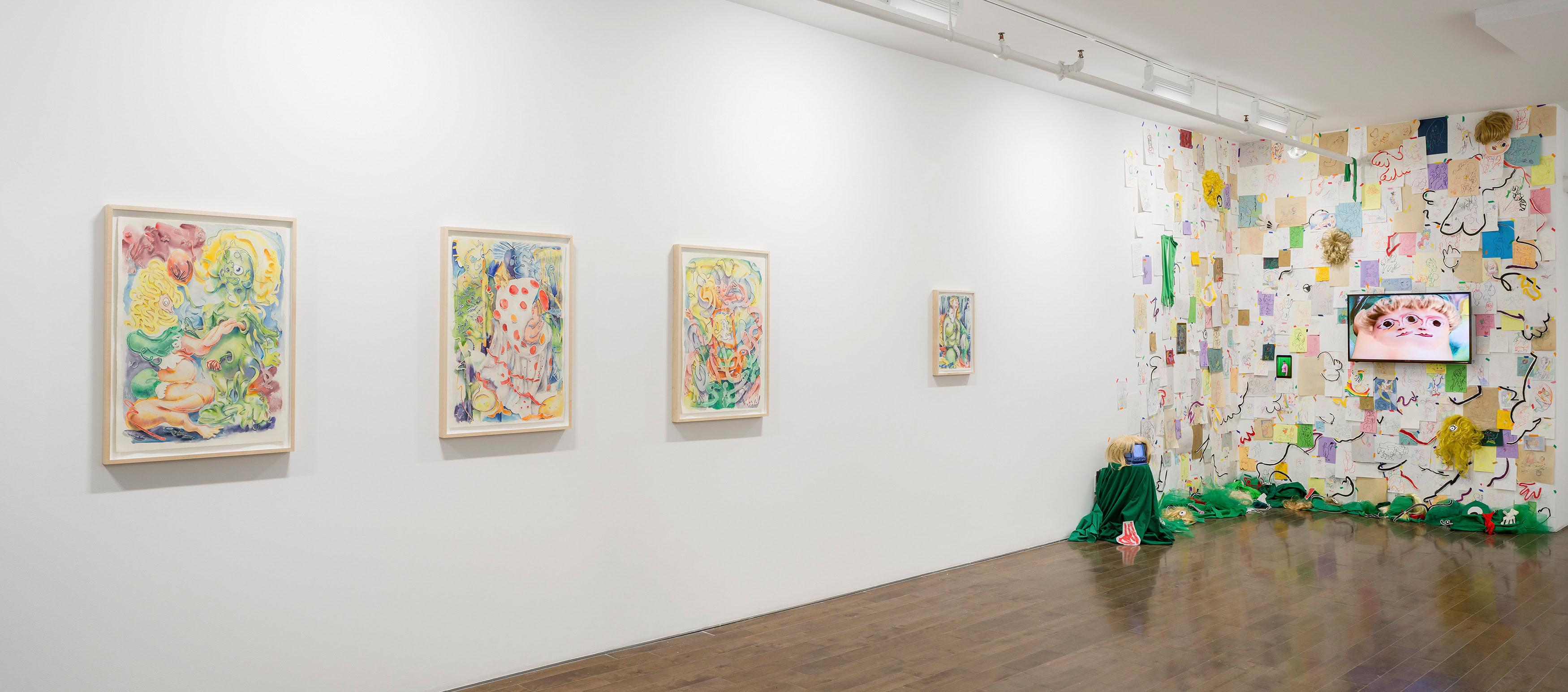 View of Beth Frey's exhibition Autoeffigies at McBride Contemporain