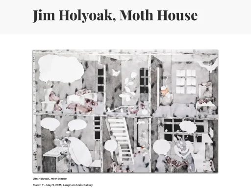 Jim Holyoak Solo Exhibition "Moth House" at The Langham Gallery