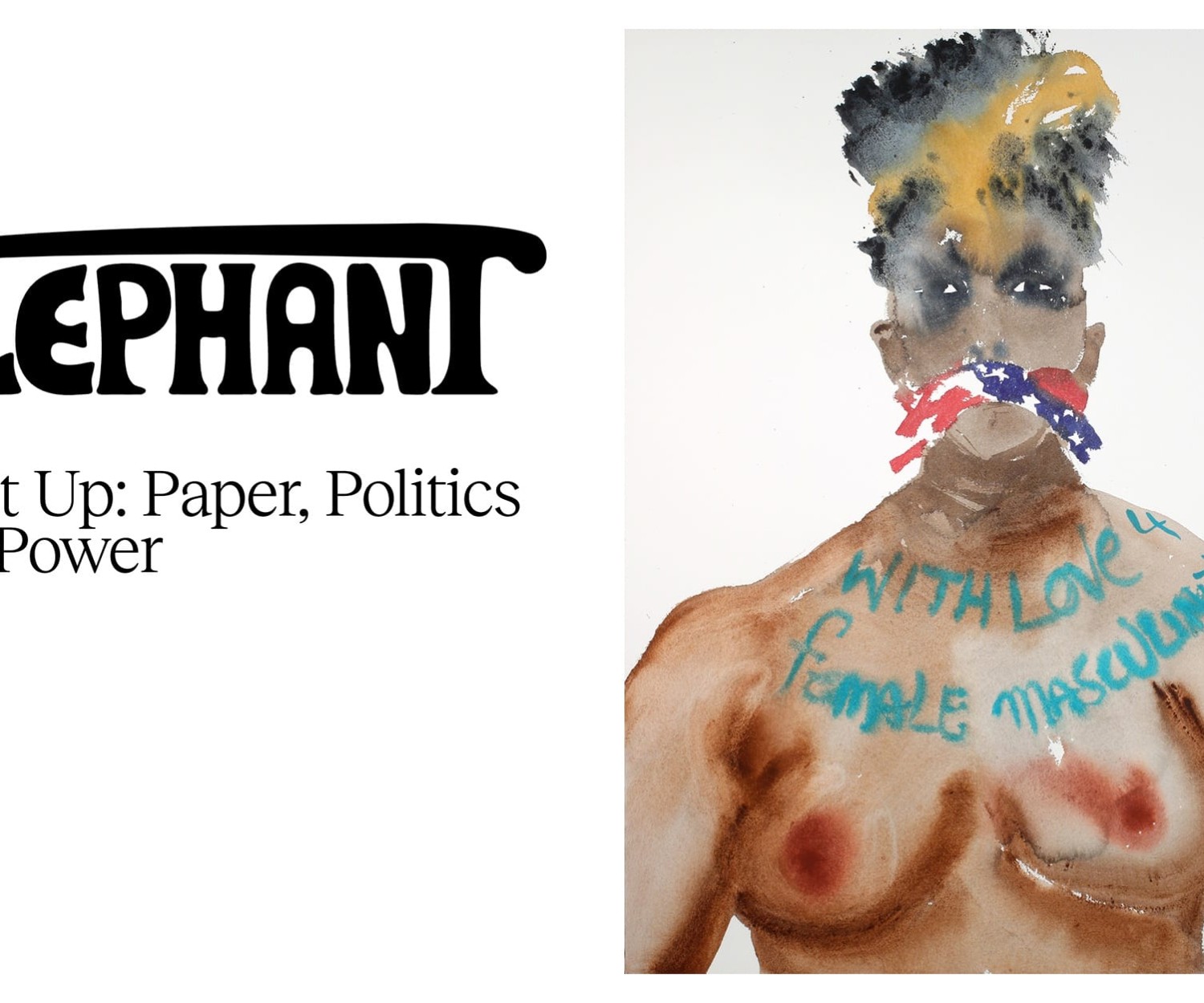 Nadine Faraj featured in elephant art