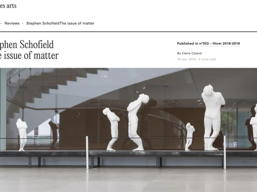 Stephen Schofield featured in Vie des Arts