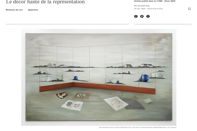 052-Sylvie Bouchard Exhibition review in Vie des Arts Sylvie Bouchard Exhibition review in Vie des Arts
