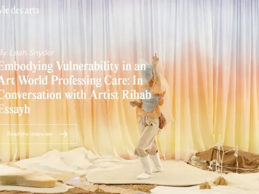 Rihab Essayh Interview in Vie des arts