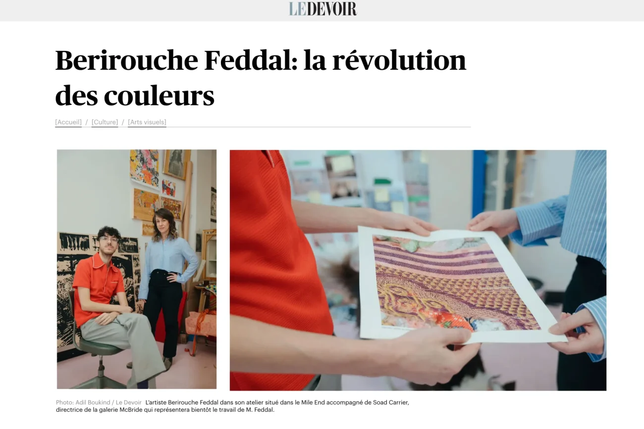 Berirouche Feddal in Le Devoir The Colour Revolution