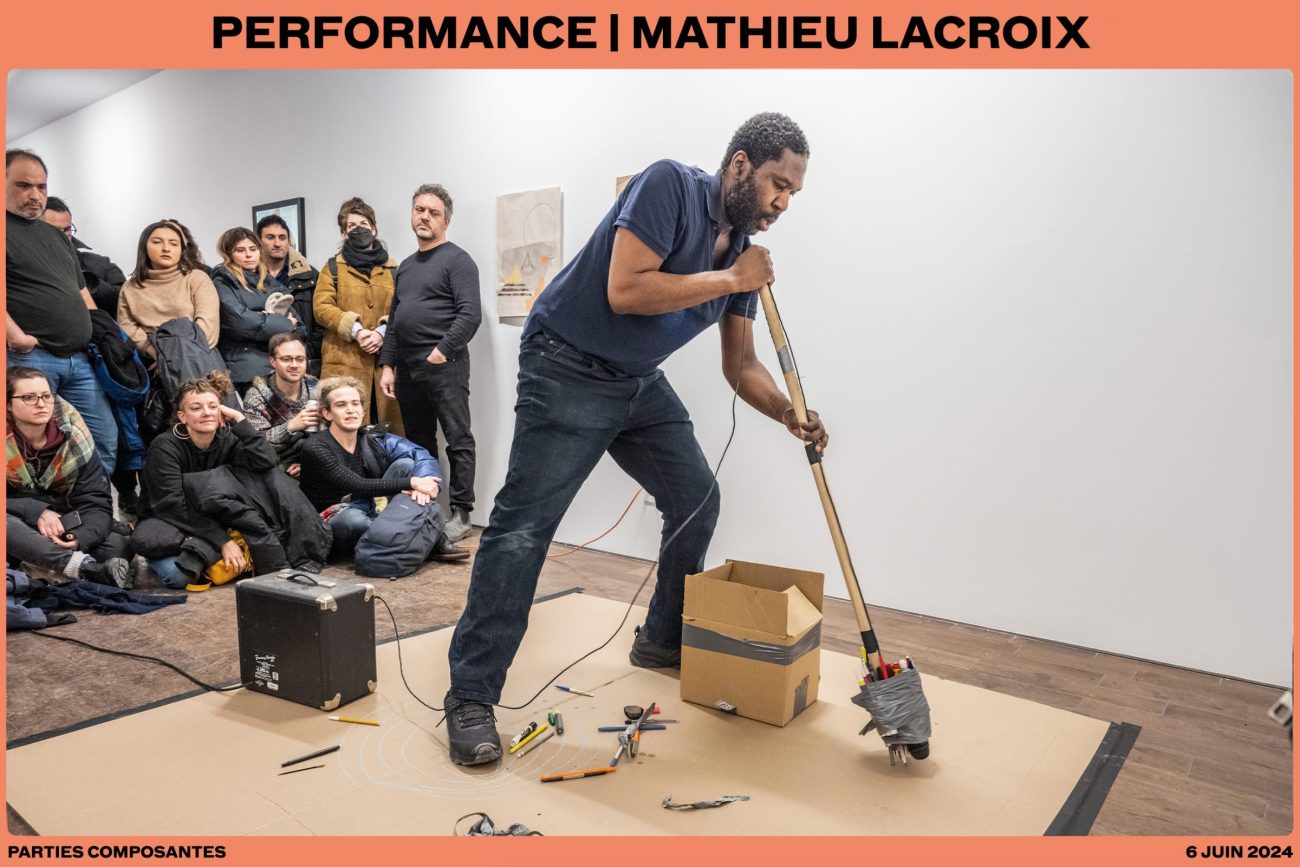 Mathieu Lacroix Performance at DRAC - art actuel Drummondville