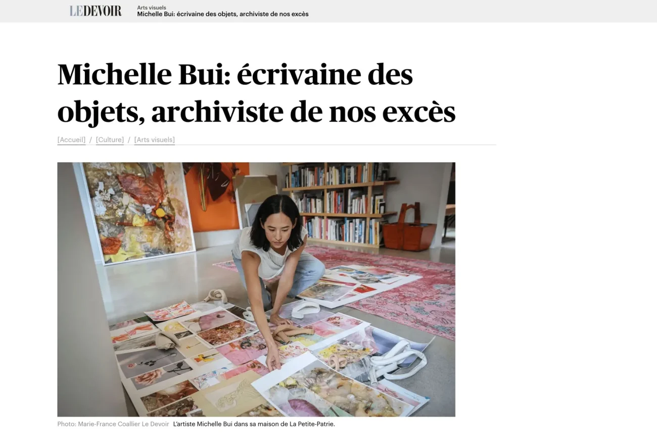 Michelle Bui featured in Le Devoir