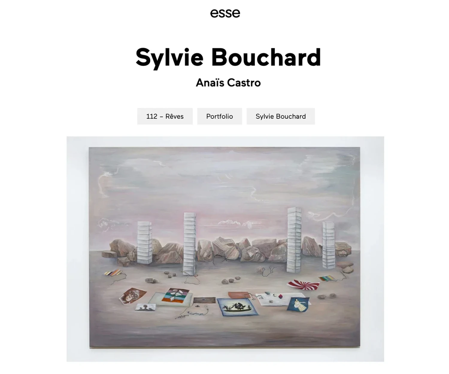 Sylvie Bouchard: Esse arts