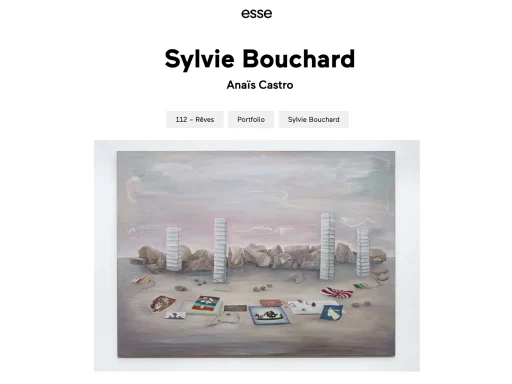 Sylvie Bouchard: Esse arts