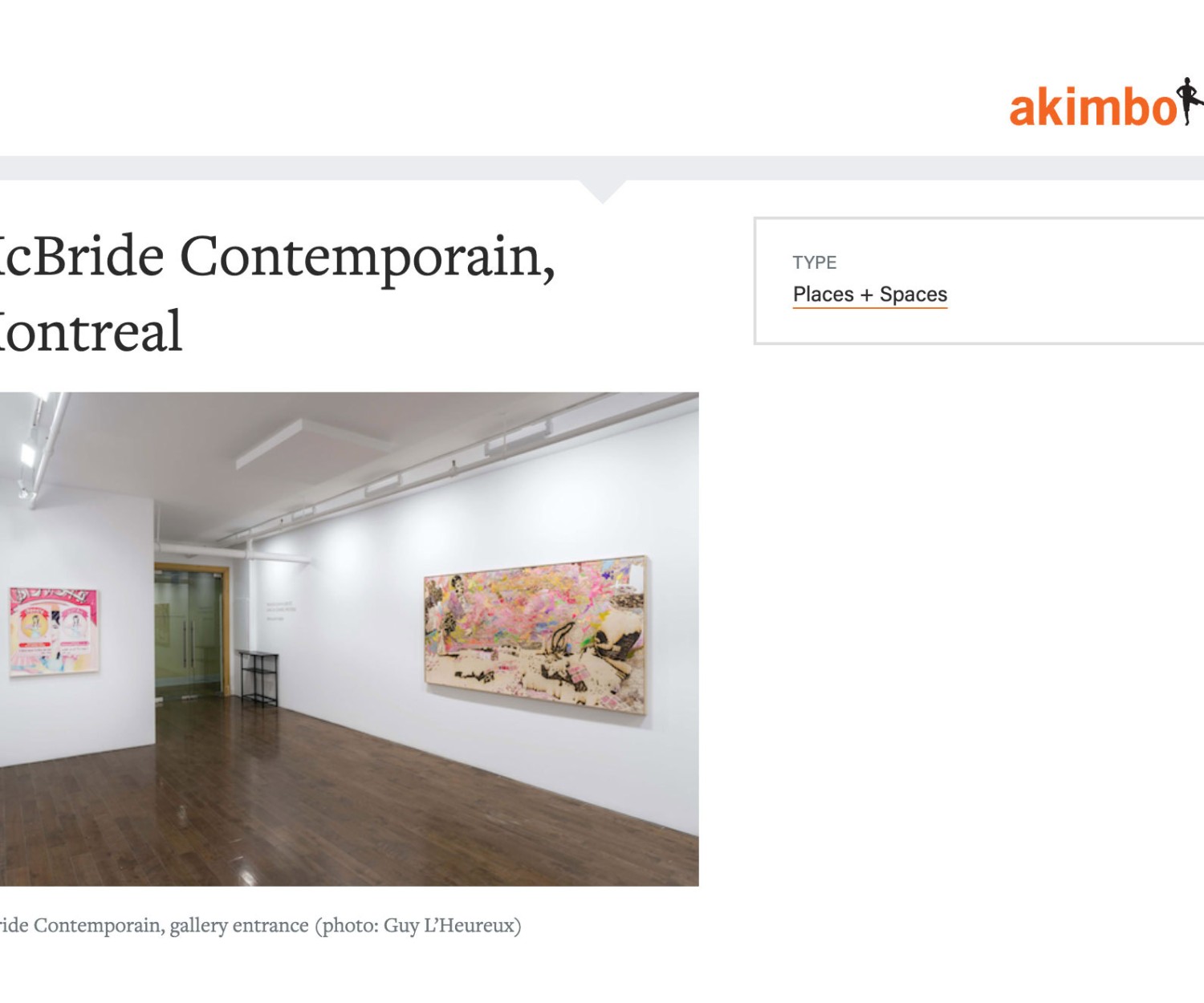 McBride Contemporain in Akimblog