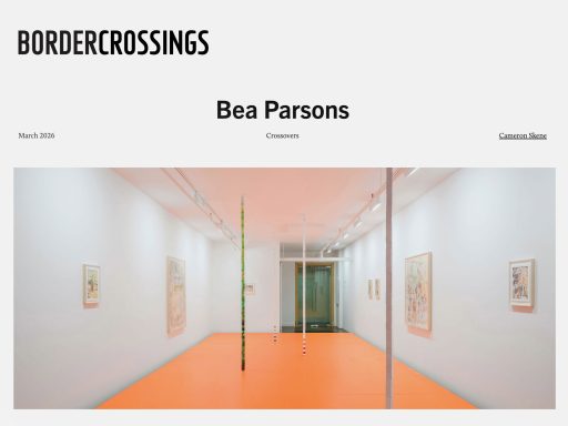 Bea Parsons in Border Crossings Magazine