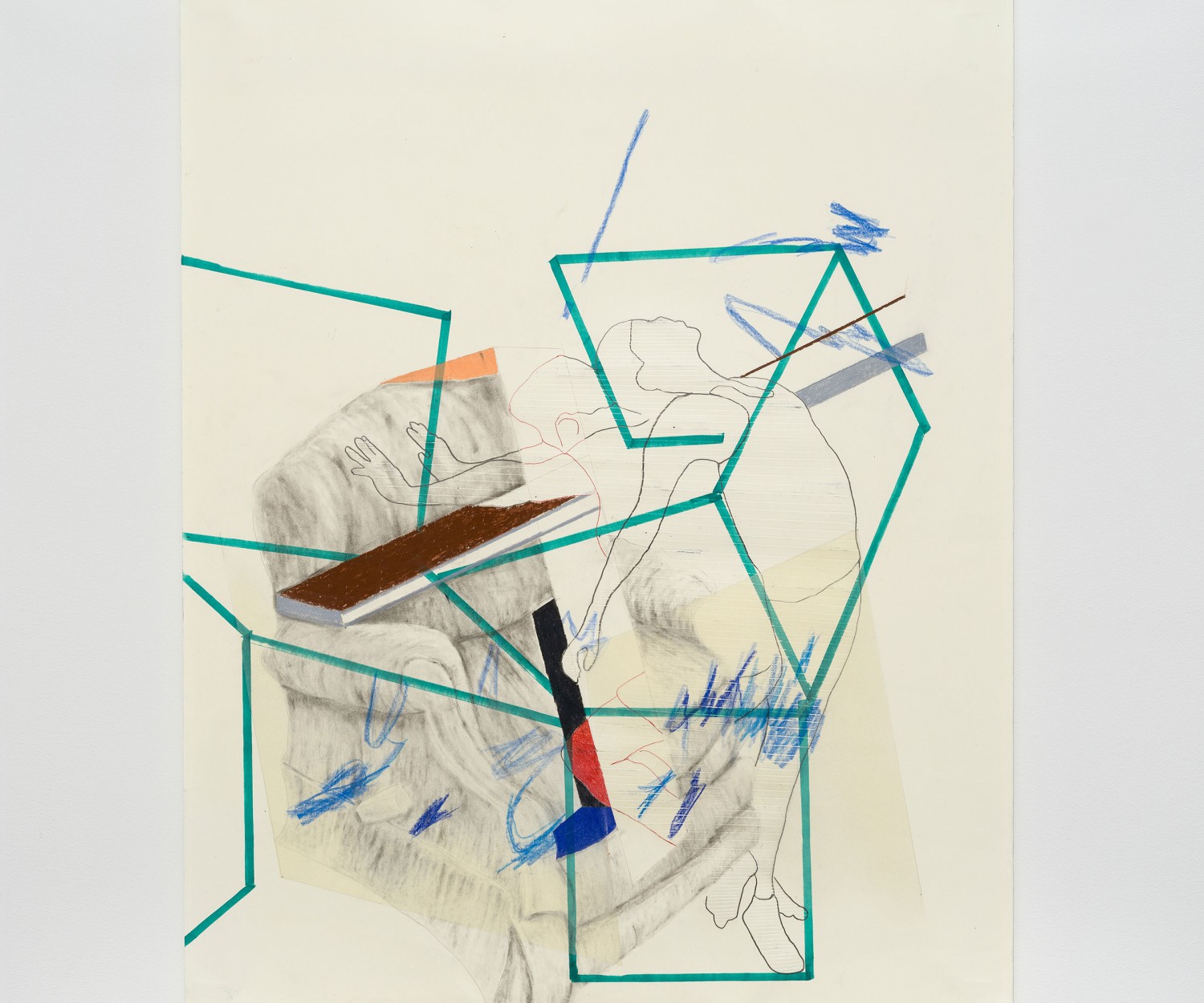 Artwork by Mathieu Lacroix, drawn on recycled paper