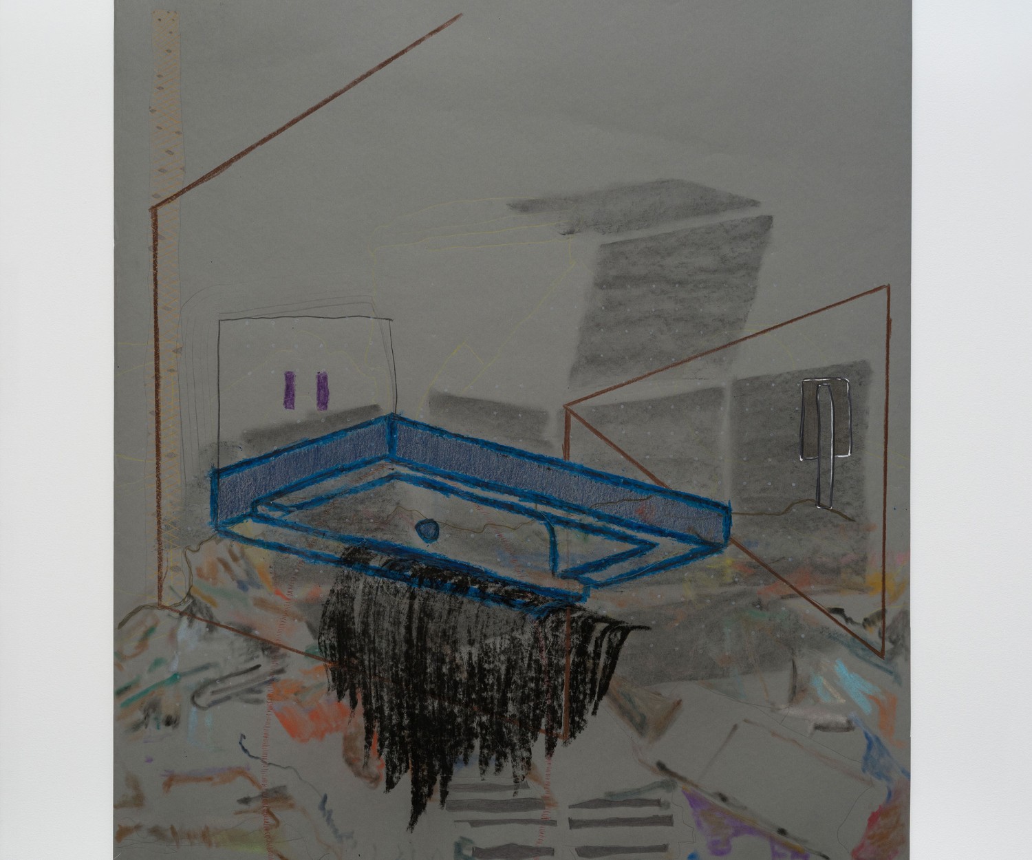 Artwork by Mathieu Lacroix, drawn on recycled paper