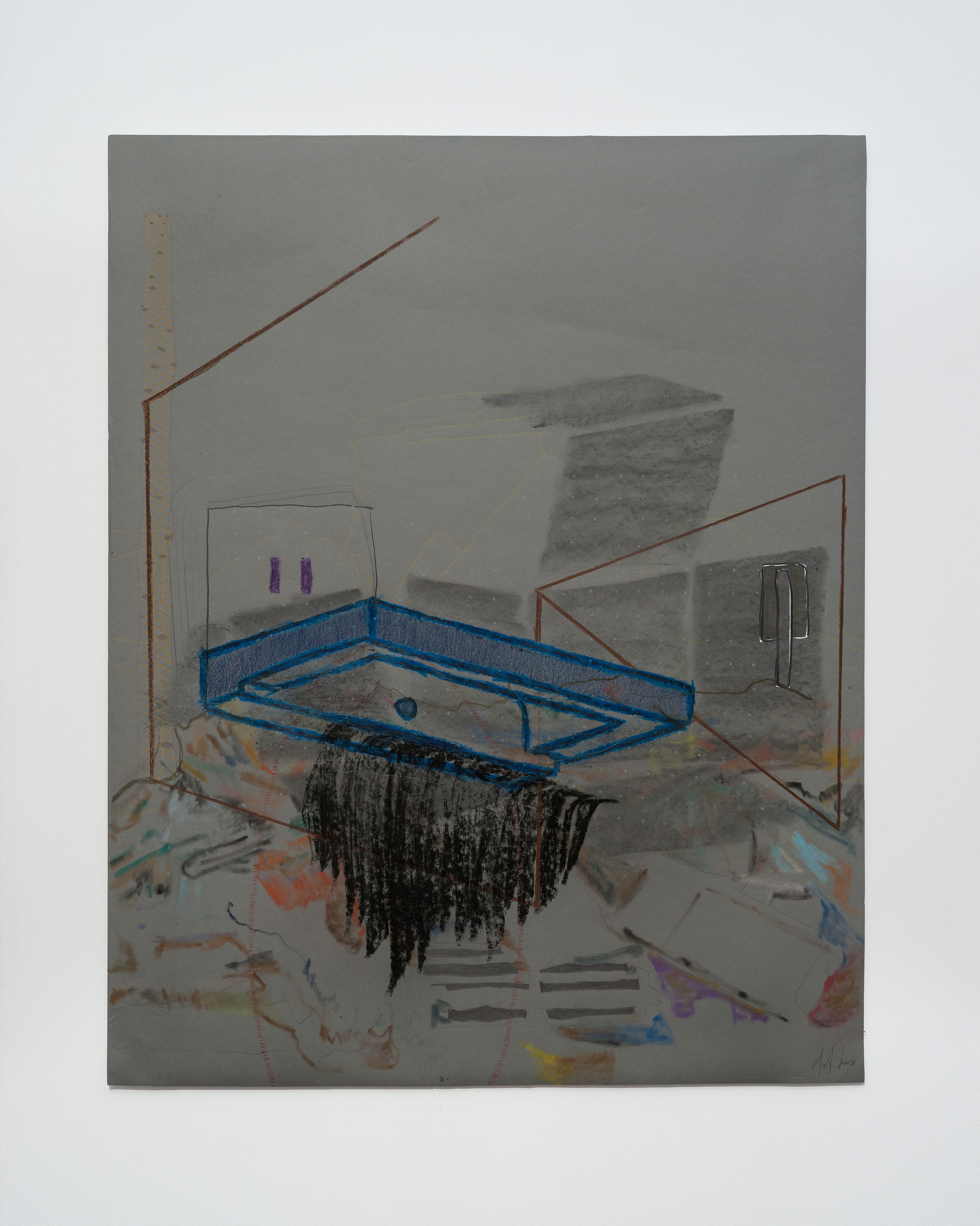Artwork by Mathieu Lacroix, drawn on recycled paper