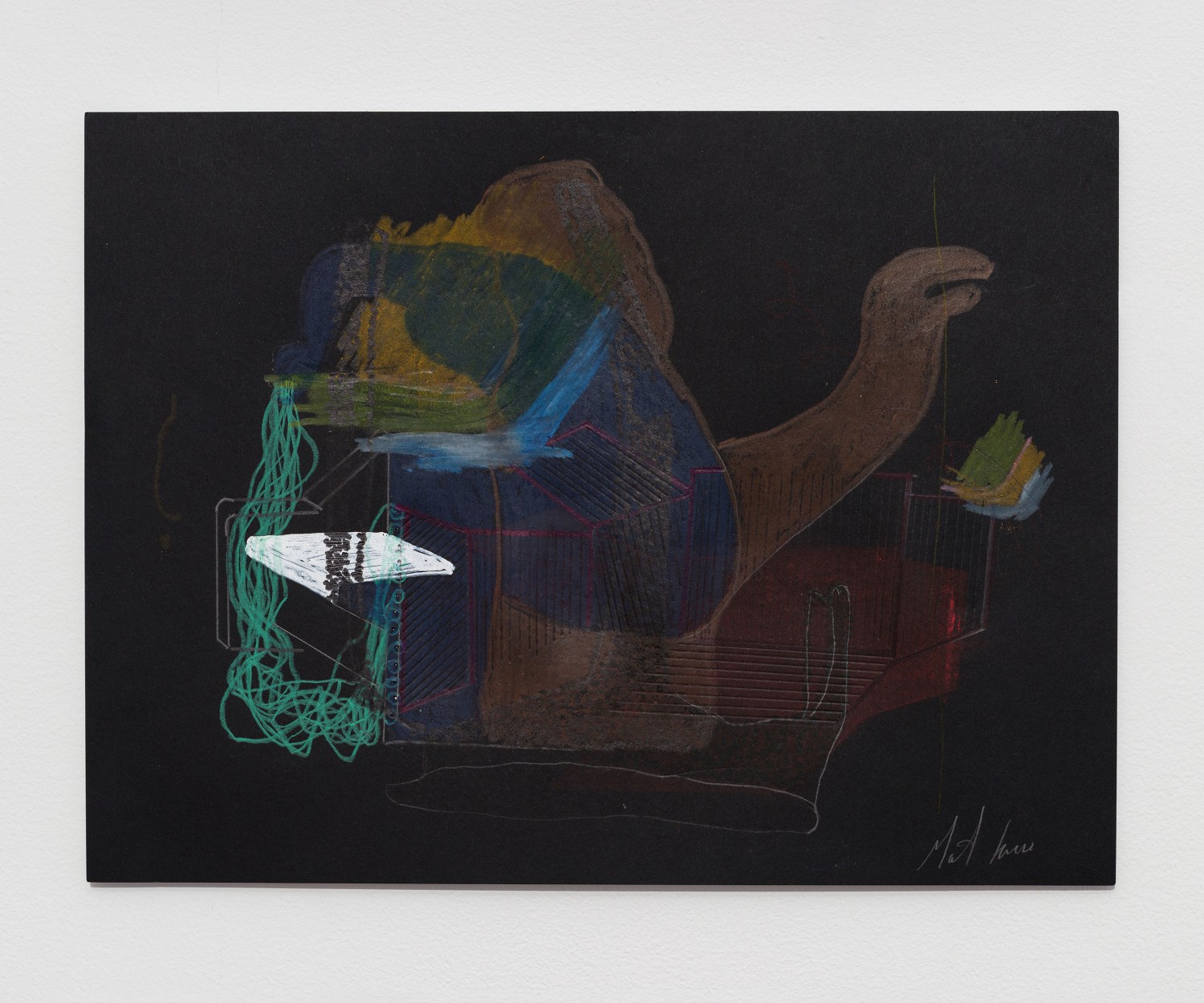 Artwork by Mathieu Lacroix, drawn on recycled paper